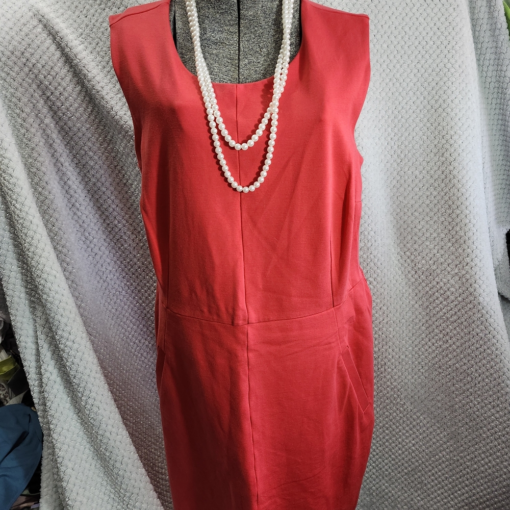 Lands' End Vibrant Red Mini Dress